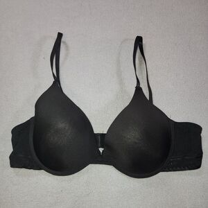 IZOD Bra Women 38C‎ Black Underwired Support T Shirt Casual